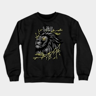 Lightning Leo (yellow) Crewneck Sweatshirt